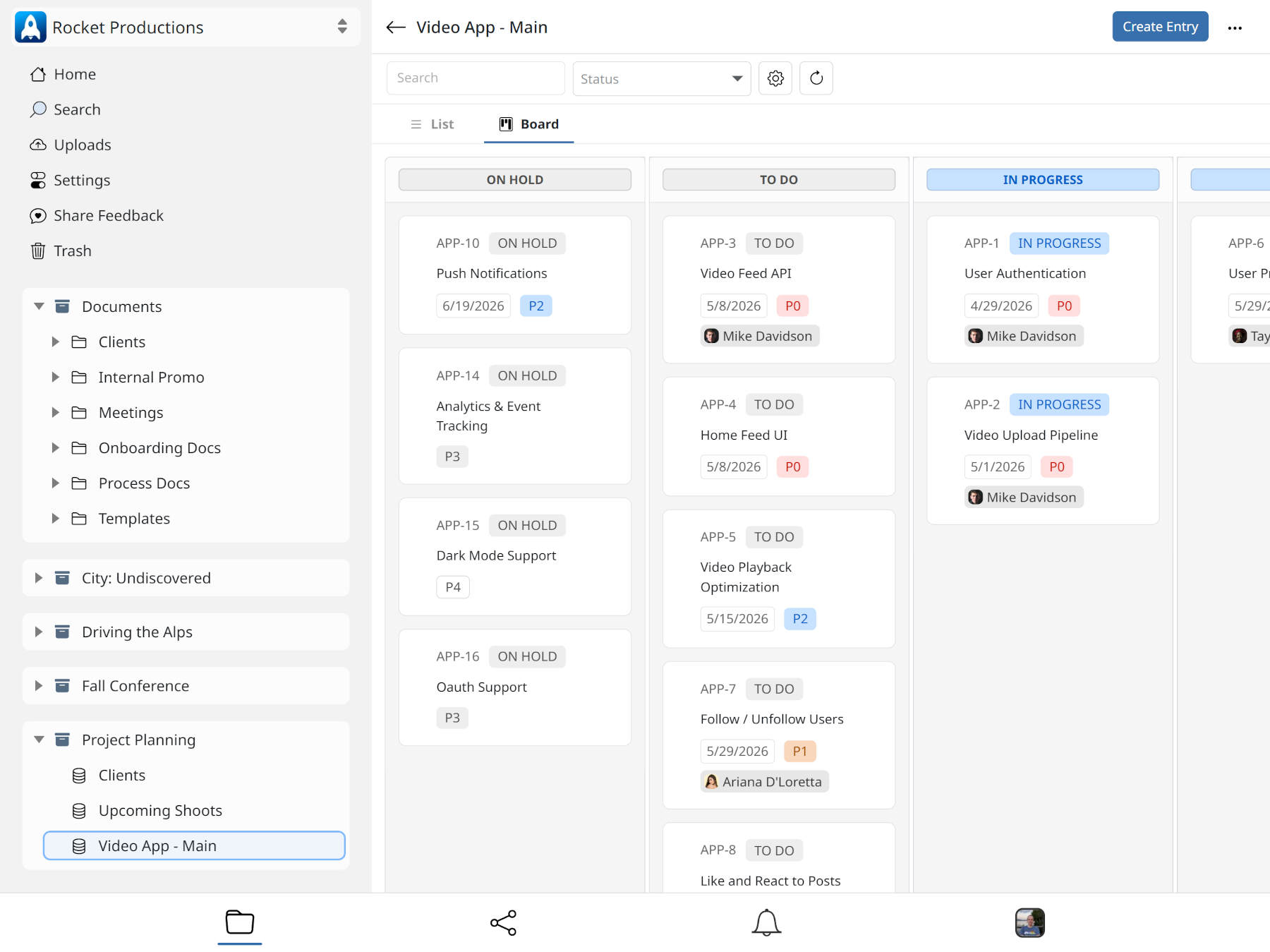Flurrio custom database builder with CRM, project tracker, and sales pipeline views